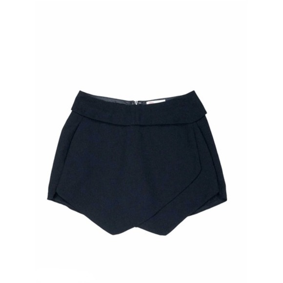 L'ATISTE Pants - L'Atiste By Amy Black Foldover Skort Skirt Size XS